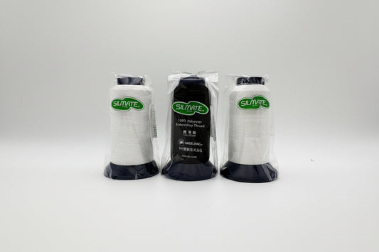 シルメイト120d/2（定番の太さ・ポリエステル100％） /　白・黒・生成