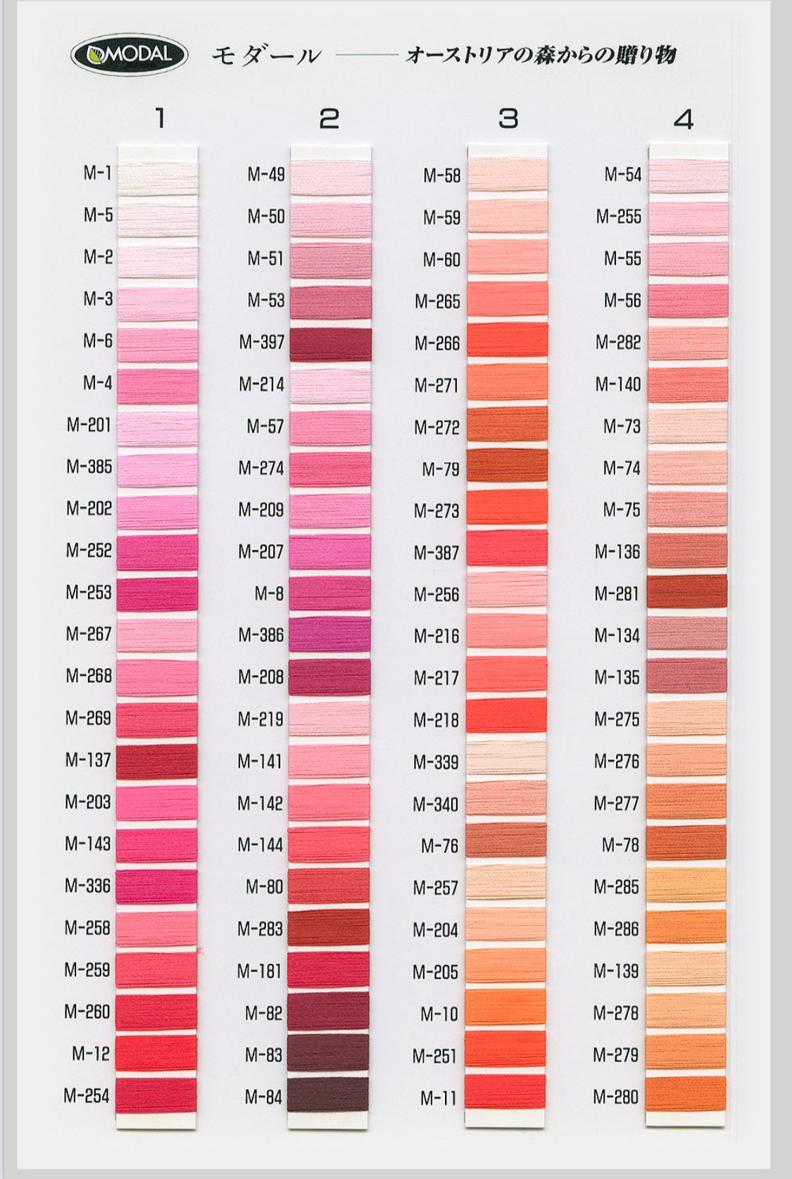 モダール（マットタイプレーヨン糸）【色番が選べます】