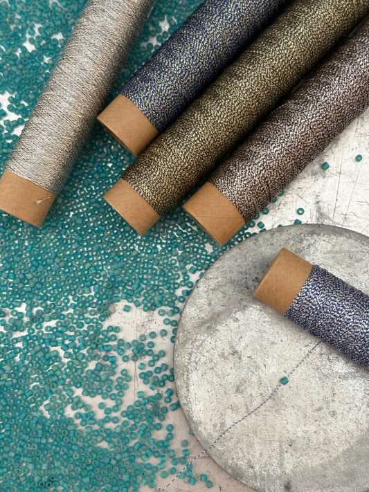 NCカラー蛇腹セット（高級感のある輝きのメタリック糸セット）