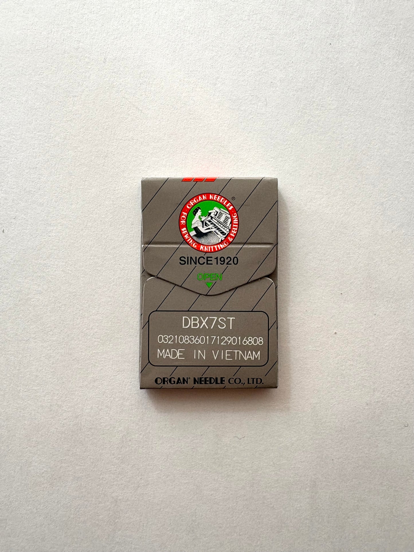 【工業用ミシン刺繍針】オルガンミシン針DB-7ST（針穴縦長タイプ）