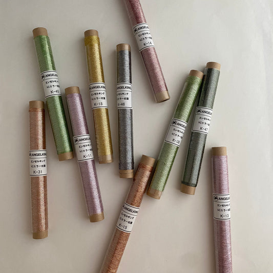 NCカラー蛇腹セット（高級感のある輝きのメタリック糸セット）