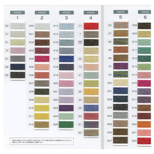 ソフトライズ300SG （サガラ刺繍・編み糸におすすめ）1000m