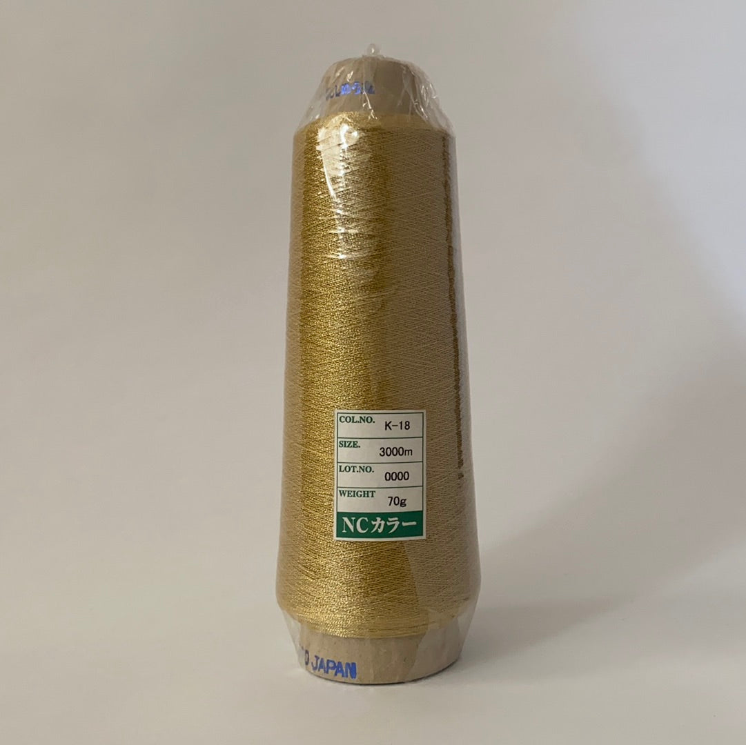 NCカラー蛇腹（蛇腹加工で奥行きのある輝きのメタリック糸）