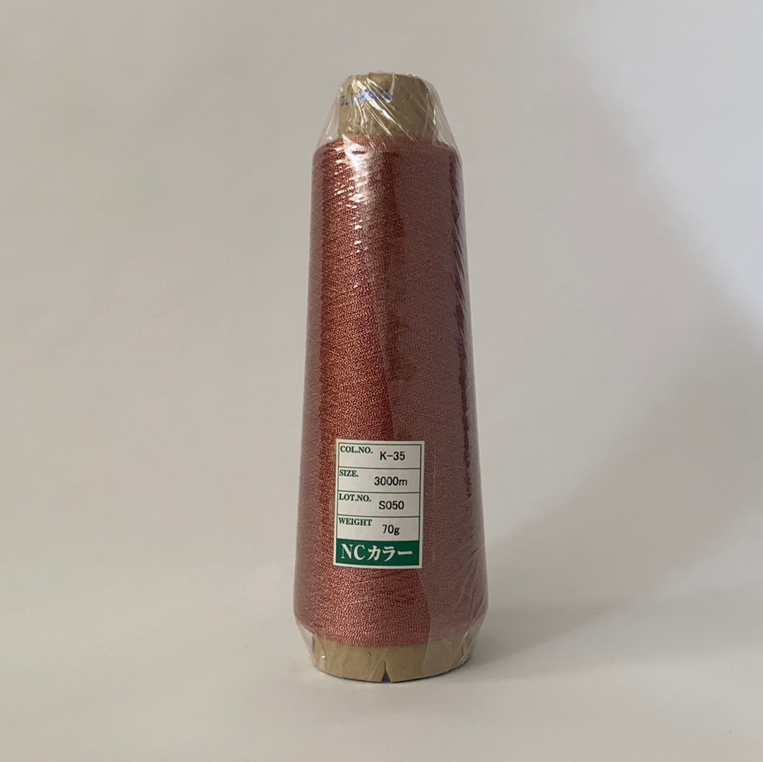 NCカラー蛇腹（蛇腹加工で奥行きのある輝きのメタリック糸）