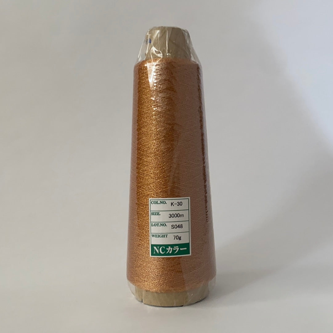 NCカラー蛇腹（蛇腹加工で奥行きのある輝きのメタリック糸）